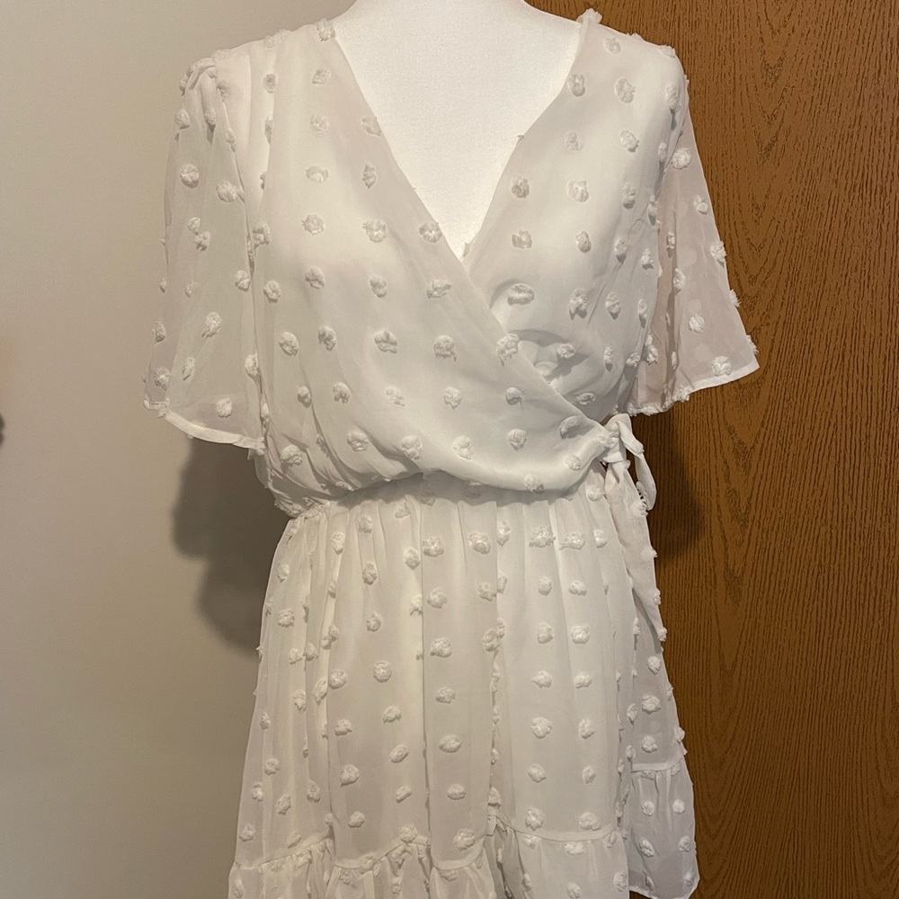 Tie waist, Pom Pom dress
